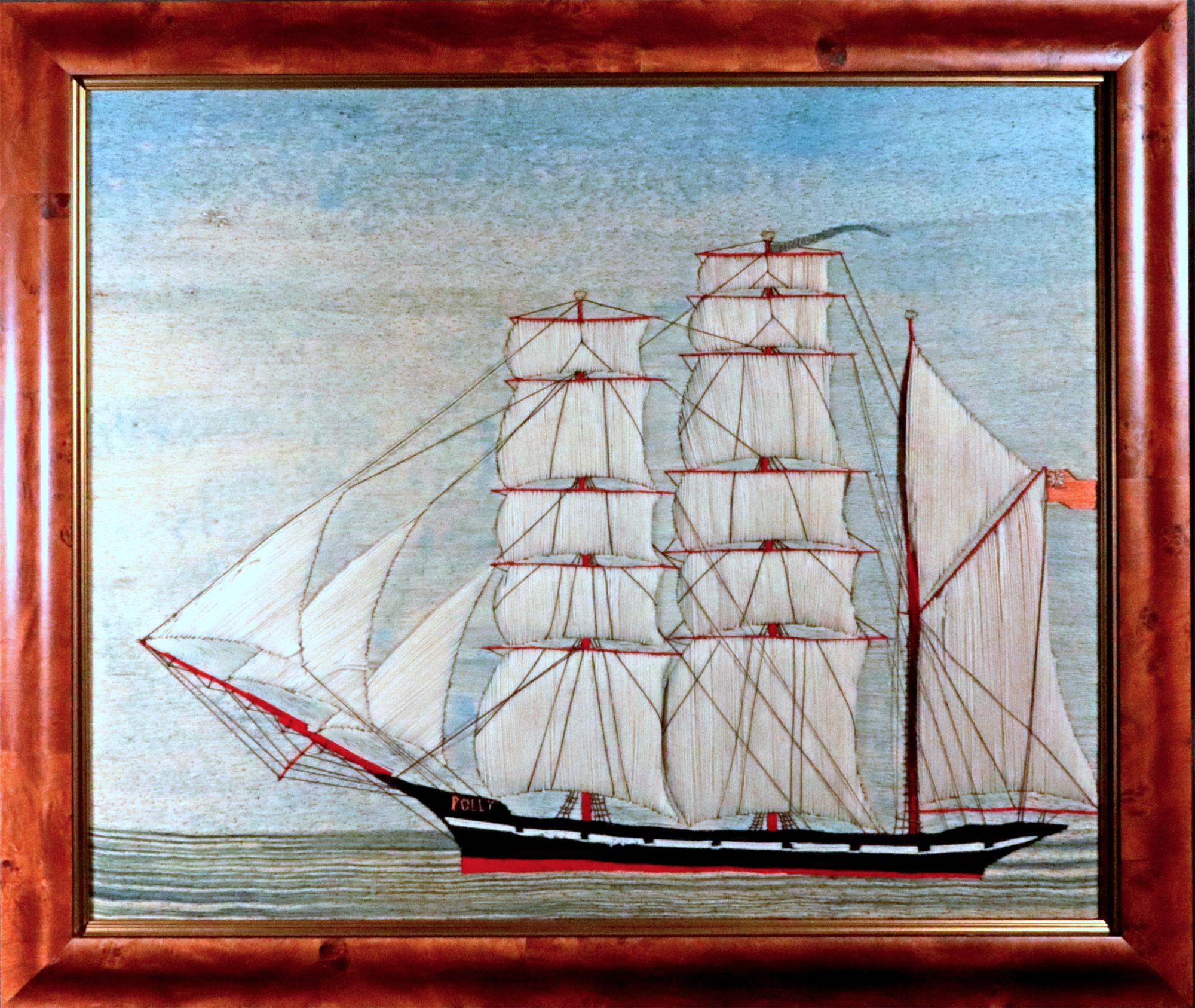 British Sailor's Woolwork or Woolie of the Named  Ship 