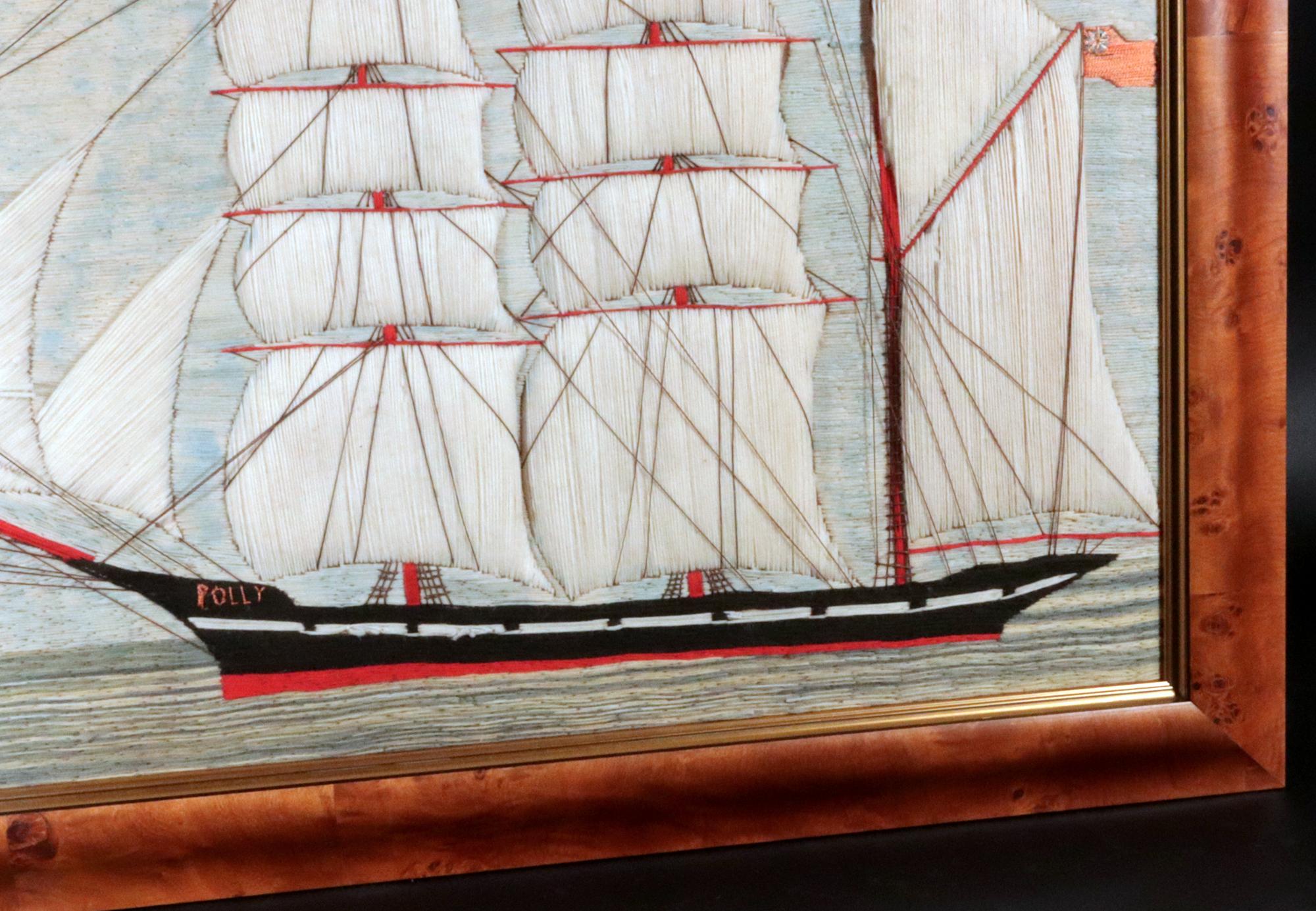 British Sailor's Woolwork or Woolie of the Named  Ship 