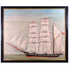 British Sailor's Woolwork or Woolie of the Named  Ship "Polly"