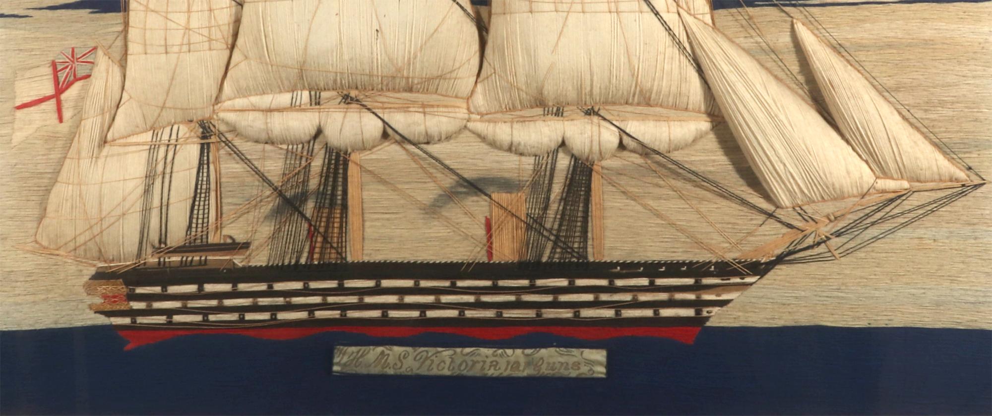 British Sailor's Woolwork Woolie der HMS Victoria (Englisch) im Angebot
