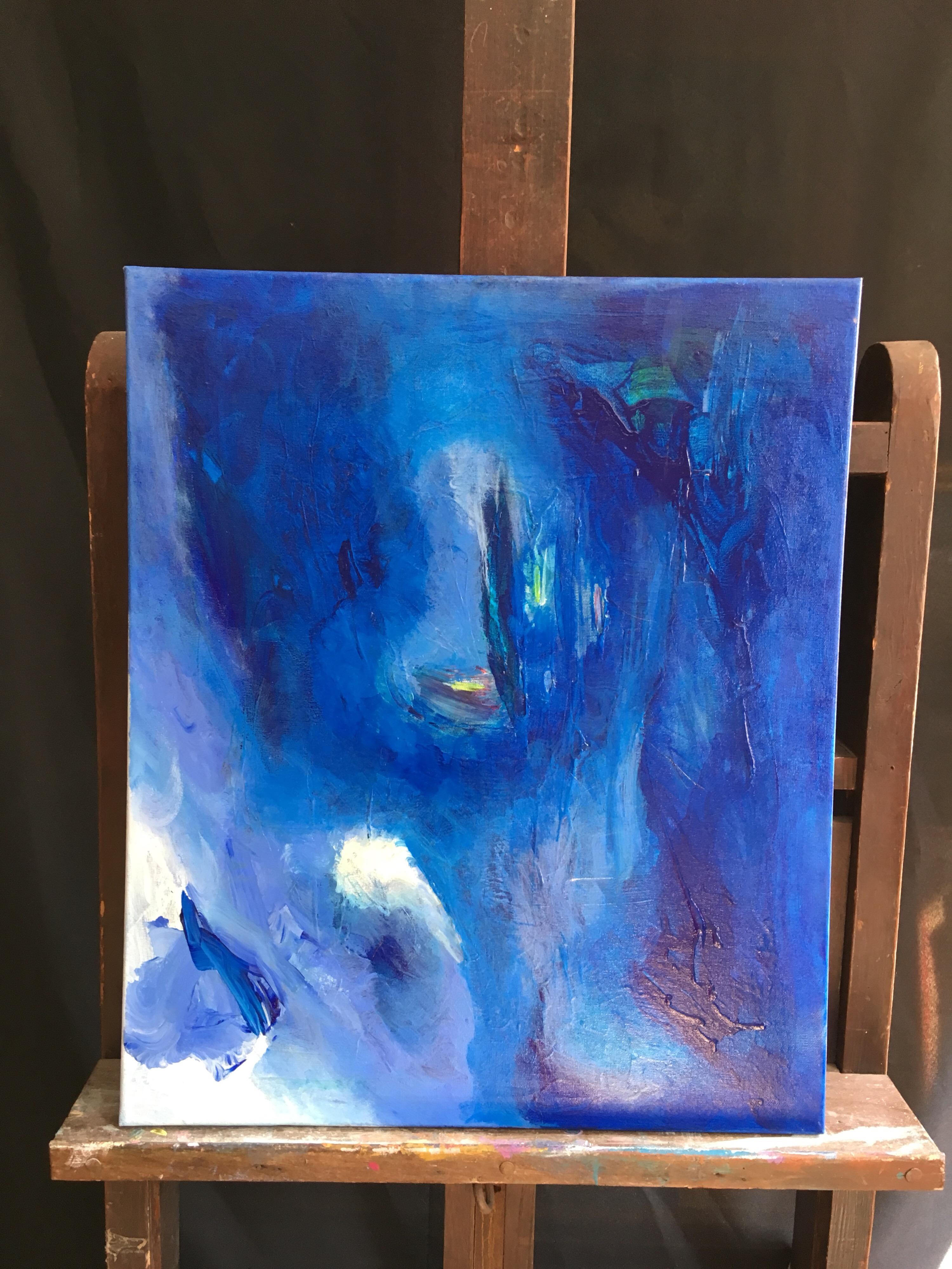 all blue painting