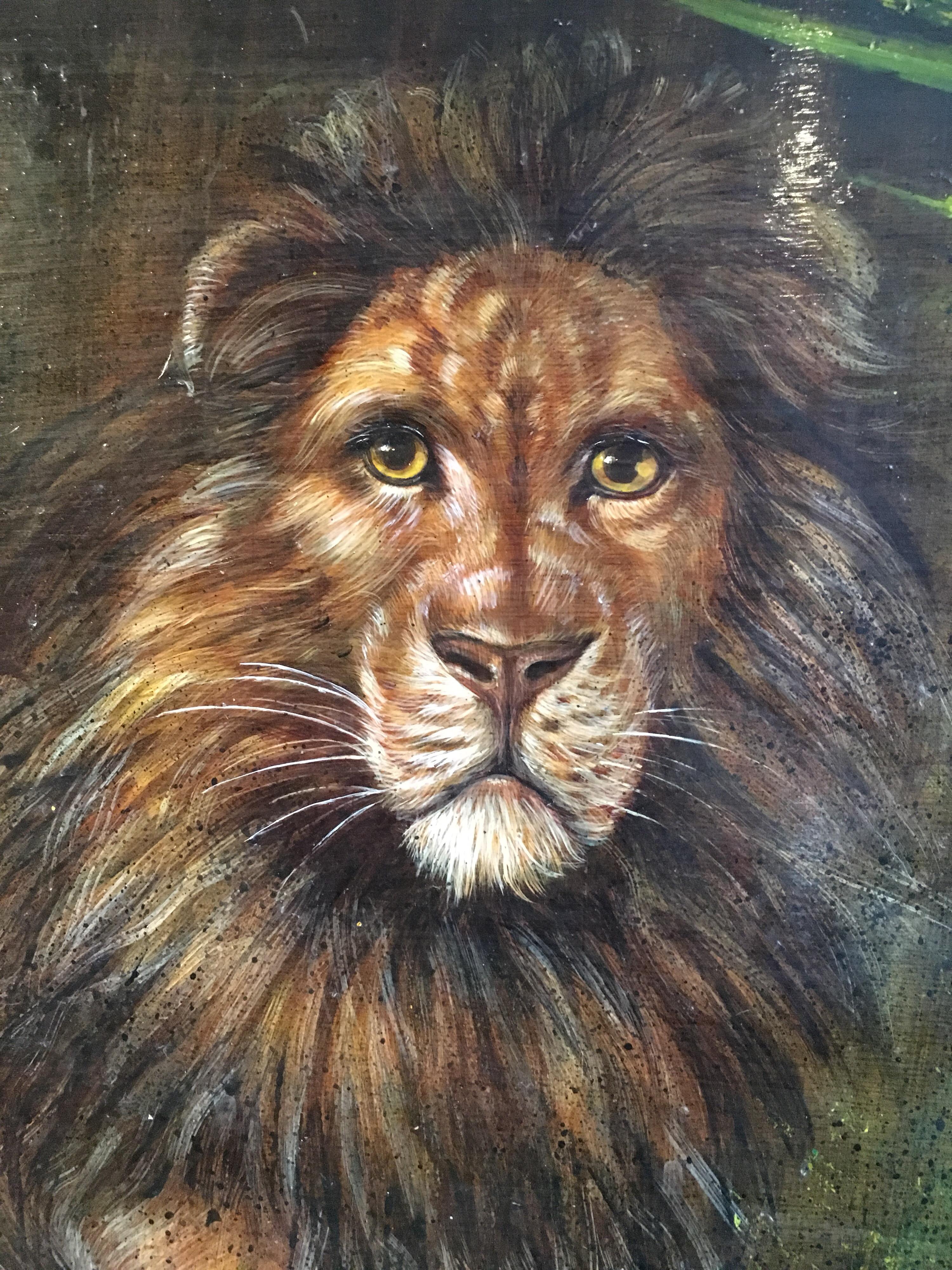 the king of the jungle painting