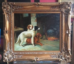 Springer Spaniel Sporting Dogs, British Oil Painting