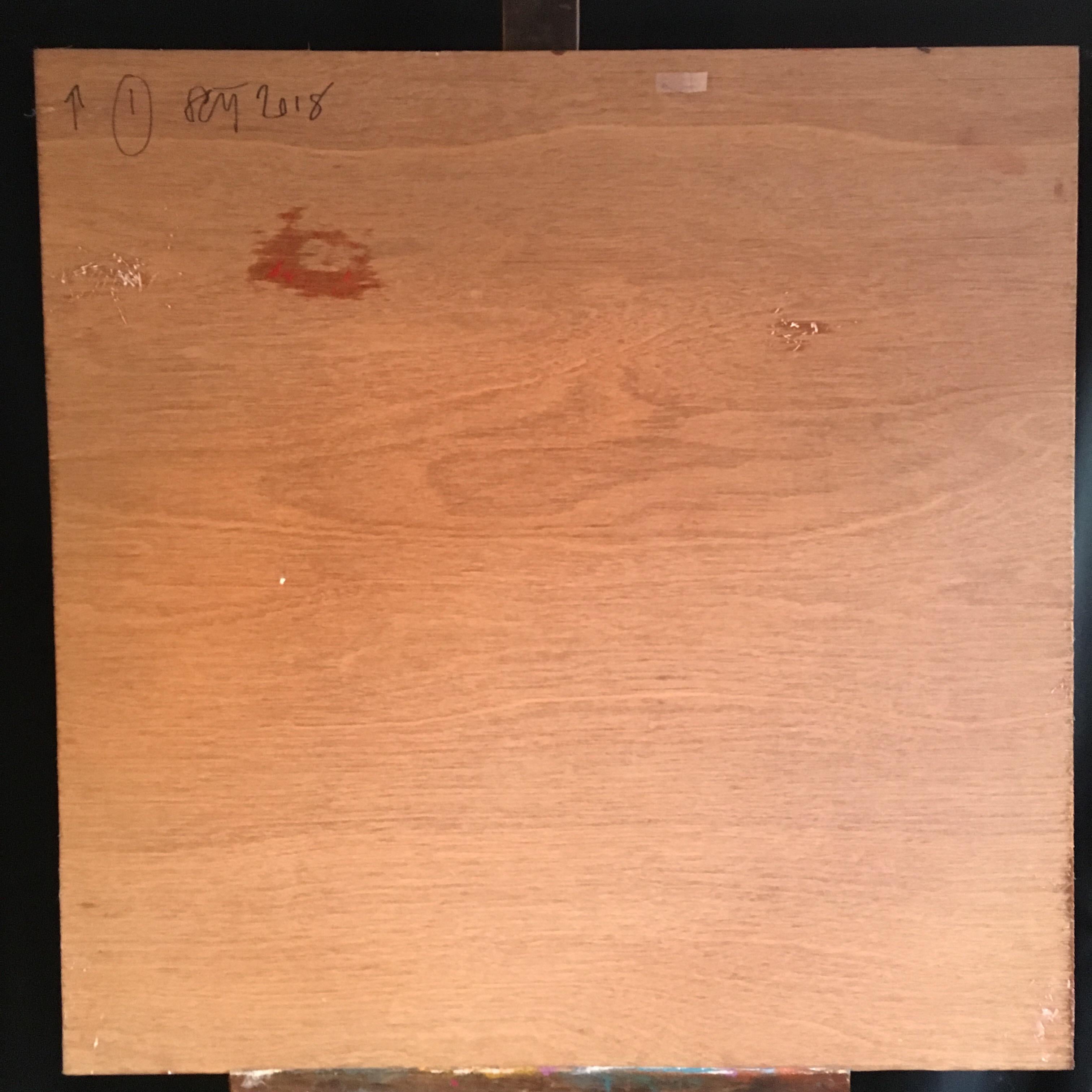 'Sole 1'  Pittura ad olio astratta britannica di grandi dimensioni Composizione espressionista in vendita 2