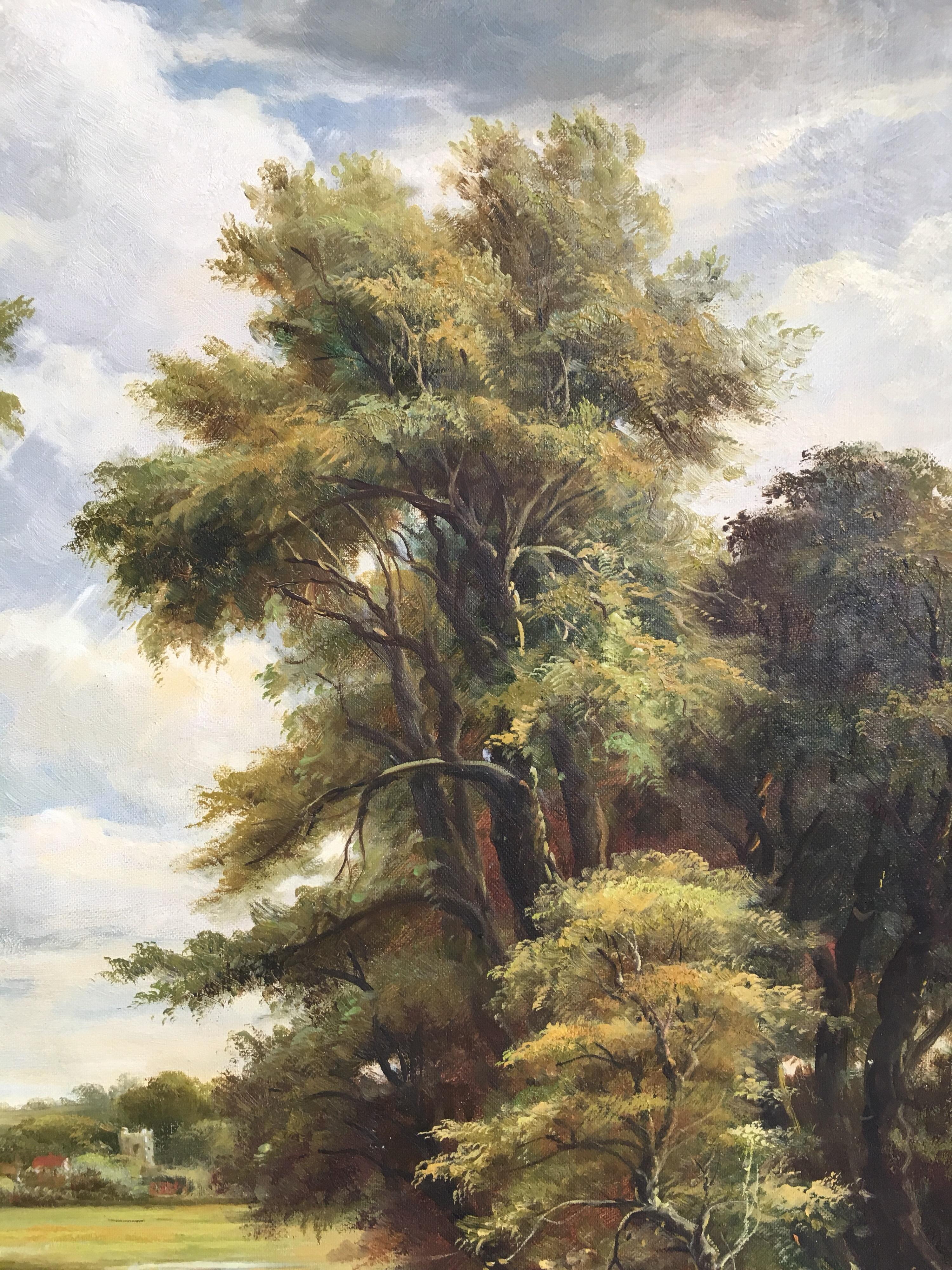 The Cornfield after John Constable - Very Large Oil Painting 2