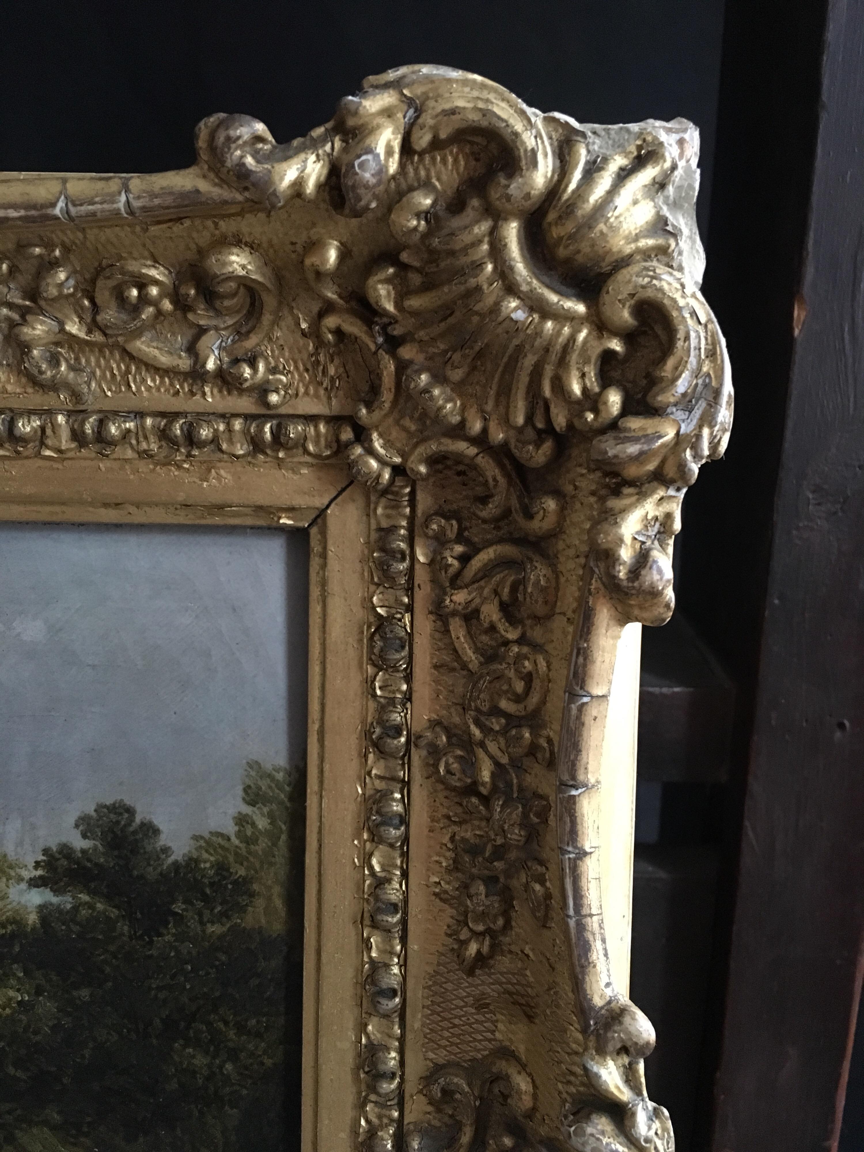 El rebaño viajero, paisaje victoriano temprano, pintura al óleo en venta 2