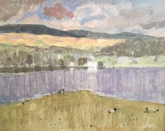 ‘Windermere’ British Landscape Oil Painting 