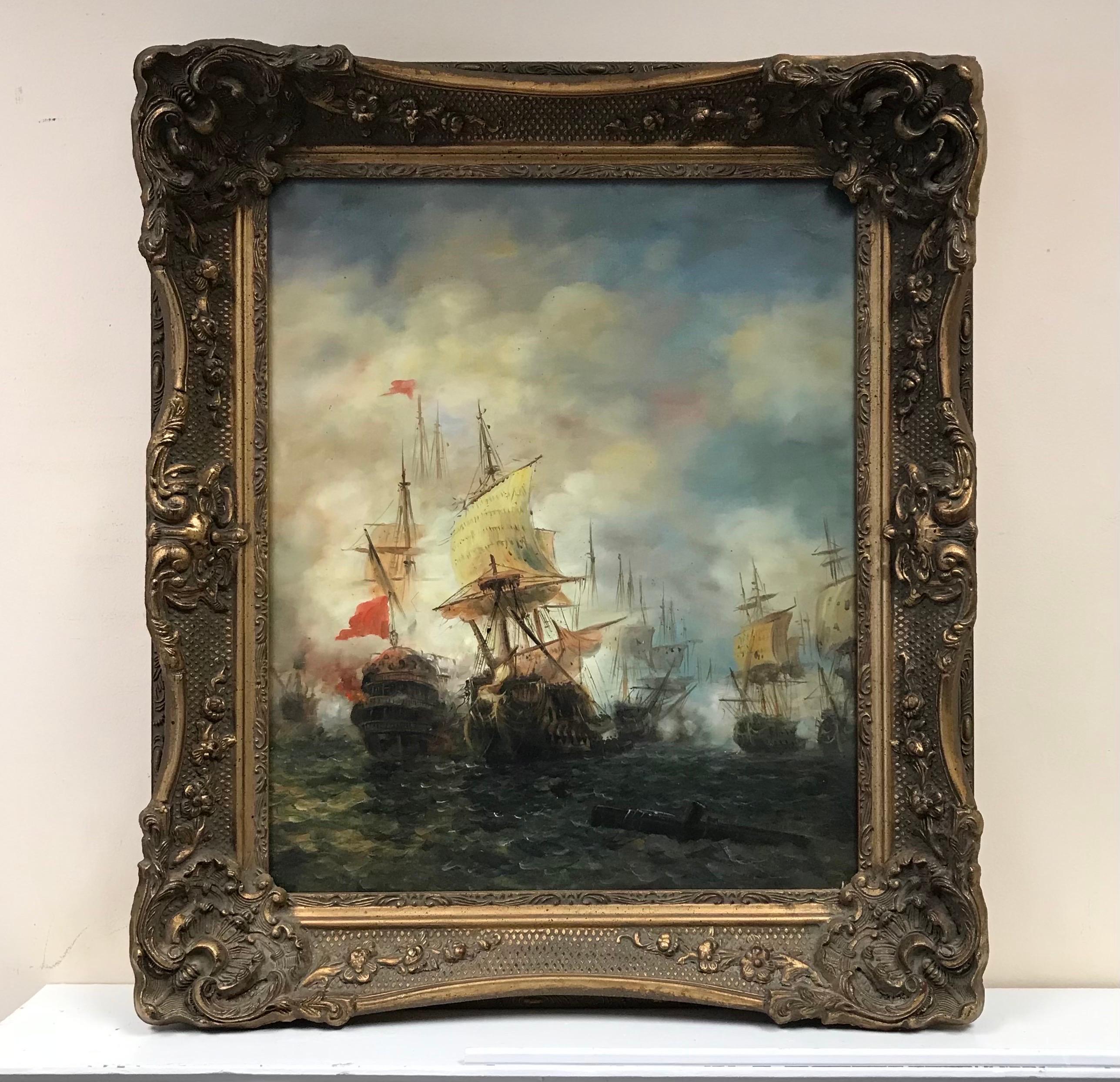 sea battle paintings