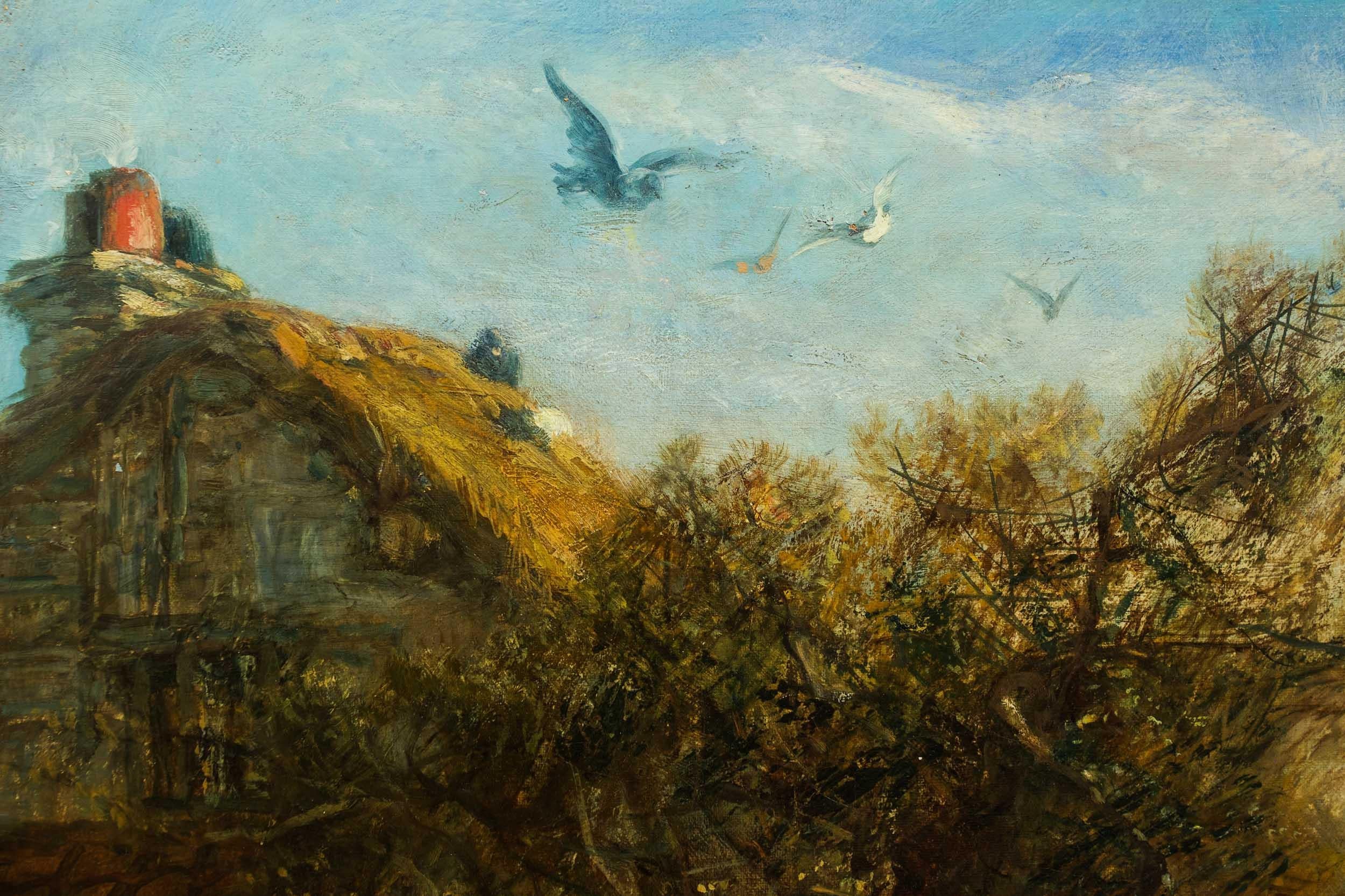 British School '19th Century' Antique Landscape Painting of 