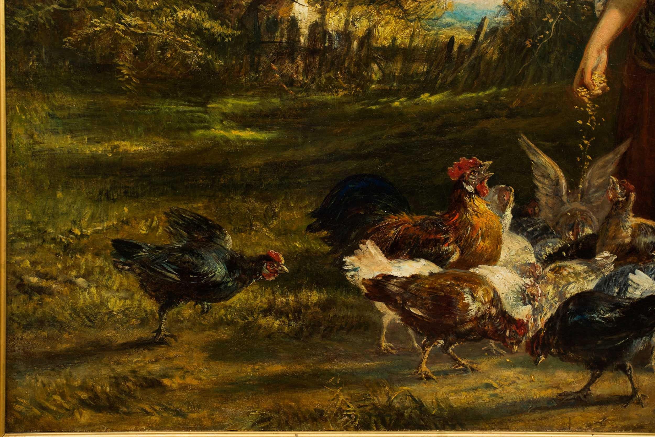 British School '19th Century' Antique Landscape Painting of 