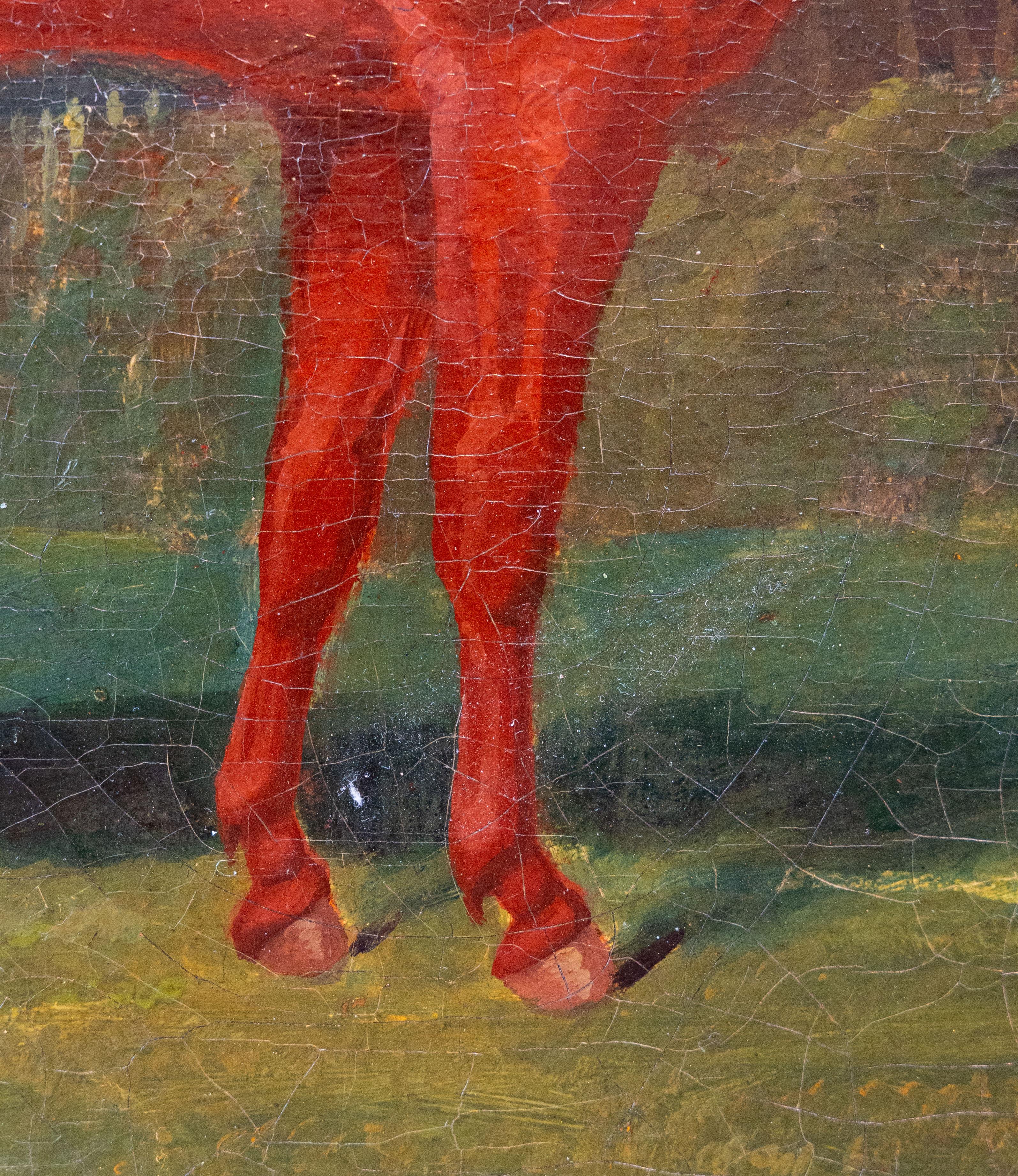 Chestnut Stallion at Rest, British School 19th century im Angebot 3