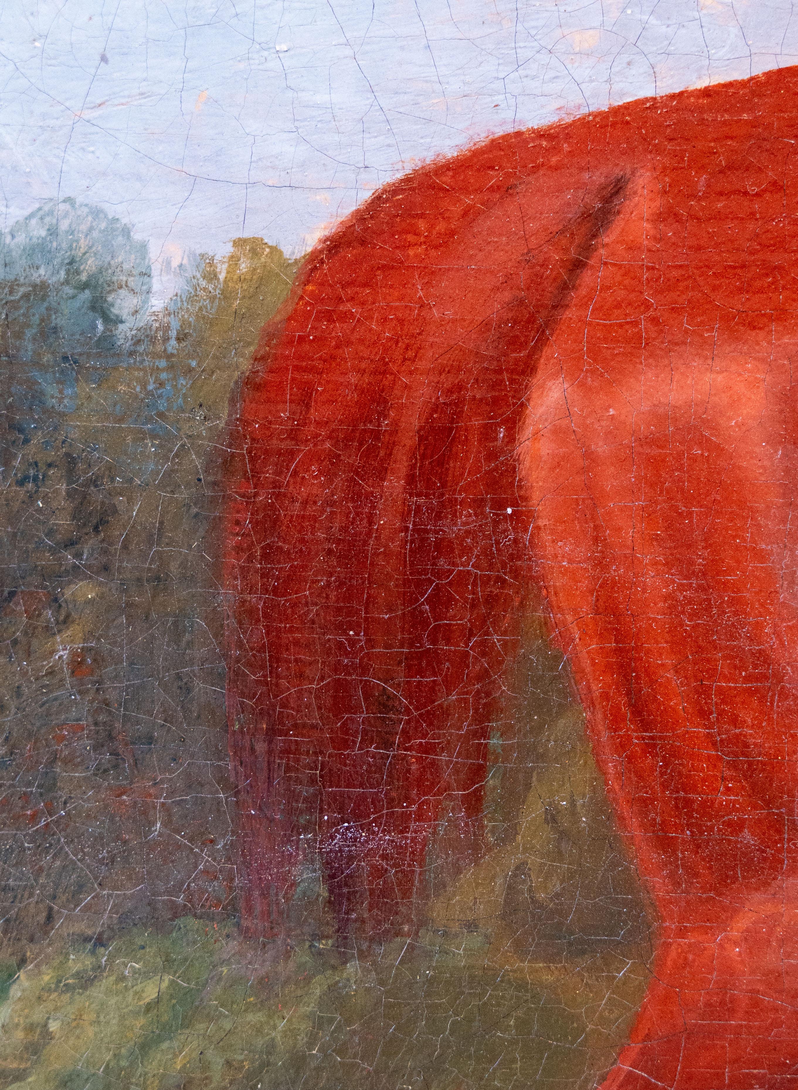 Chestnut Stallion at Rest, British School 19th century im Angebot 4