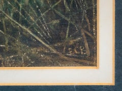 Landscape of barley and poppies, English School 20th century, signed