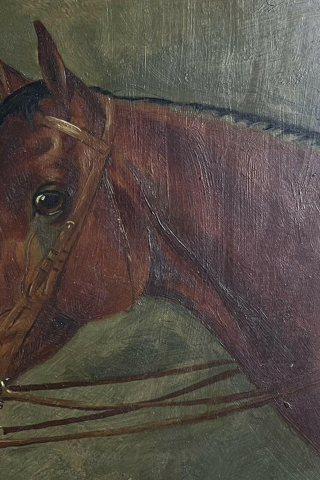 antique horse painting