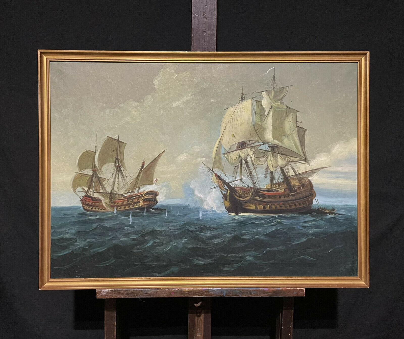 ship battle painting