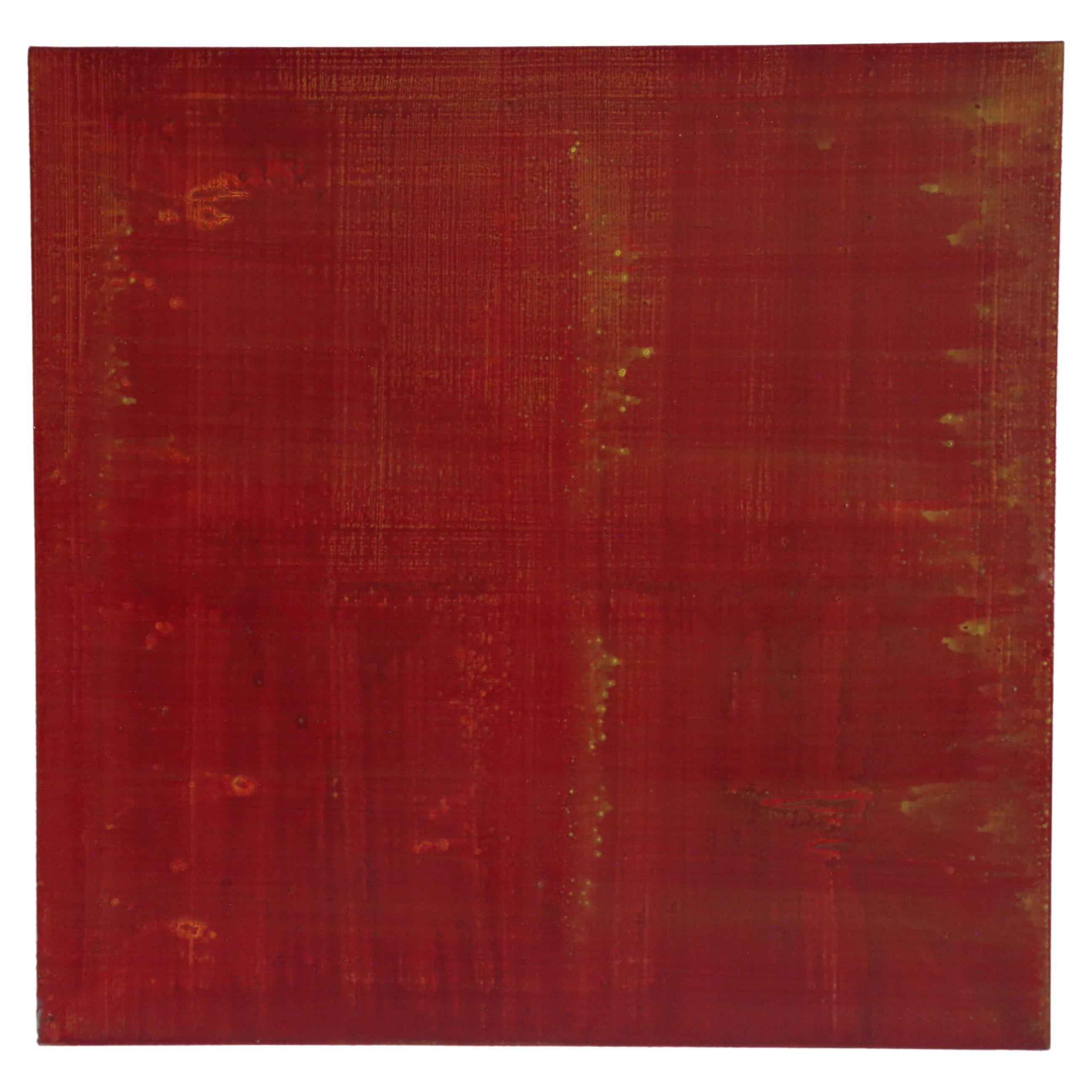 Minimalistisches Gemälde der British School von Torie Begg, „ Apparent Red...“