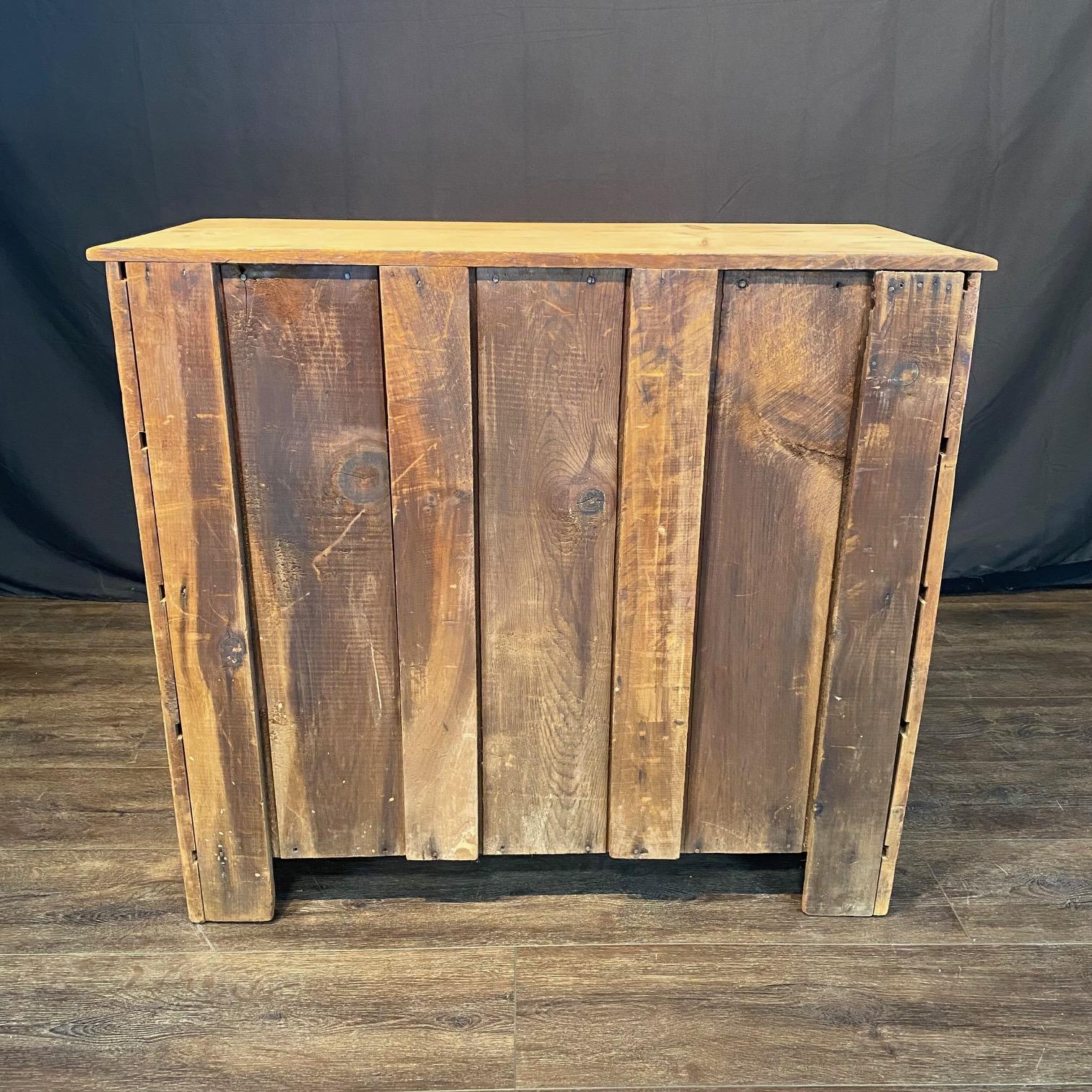 British Scrubbed Pine Chest of Drawers Dresser or Commode For Sale 3
