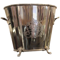 British Sheffield Silver Plated Ice Bucked, Mid-20th Century