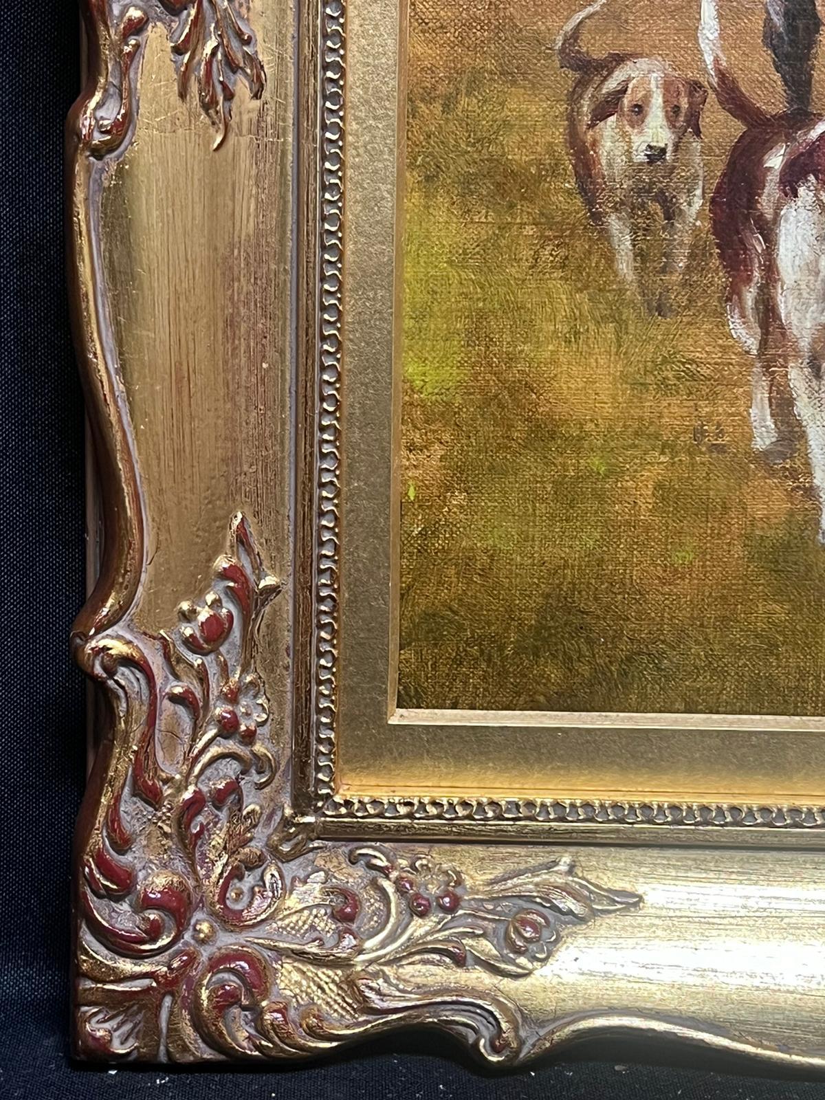 La caza
English School, siglo XX
óleo sobre lienzo, enmarcado
verso de la inscripción
enmarcado: 17,75 x 13,5 pulgadas
tablero: 14 x 10 pulgadas
procedencia: colección privada, Reino Unido
estado: muy bueno y en buen estado 