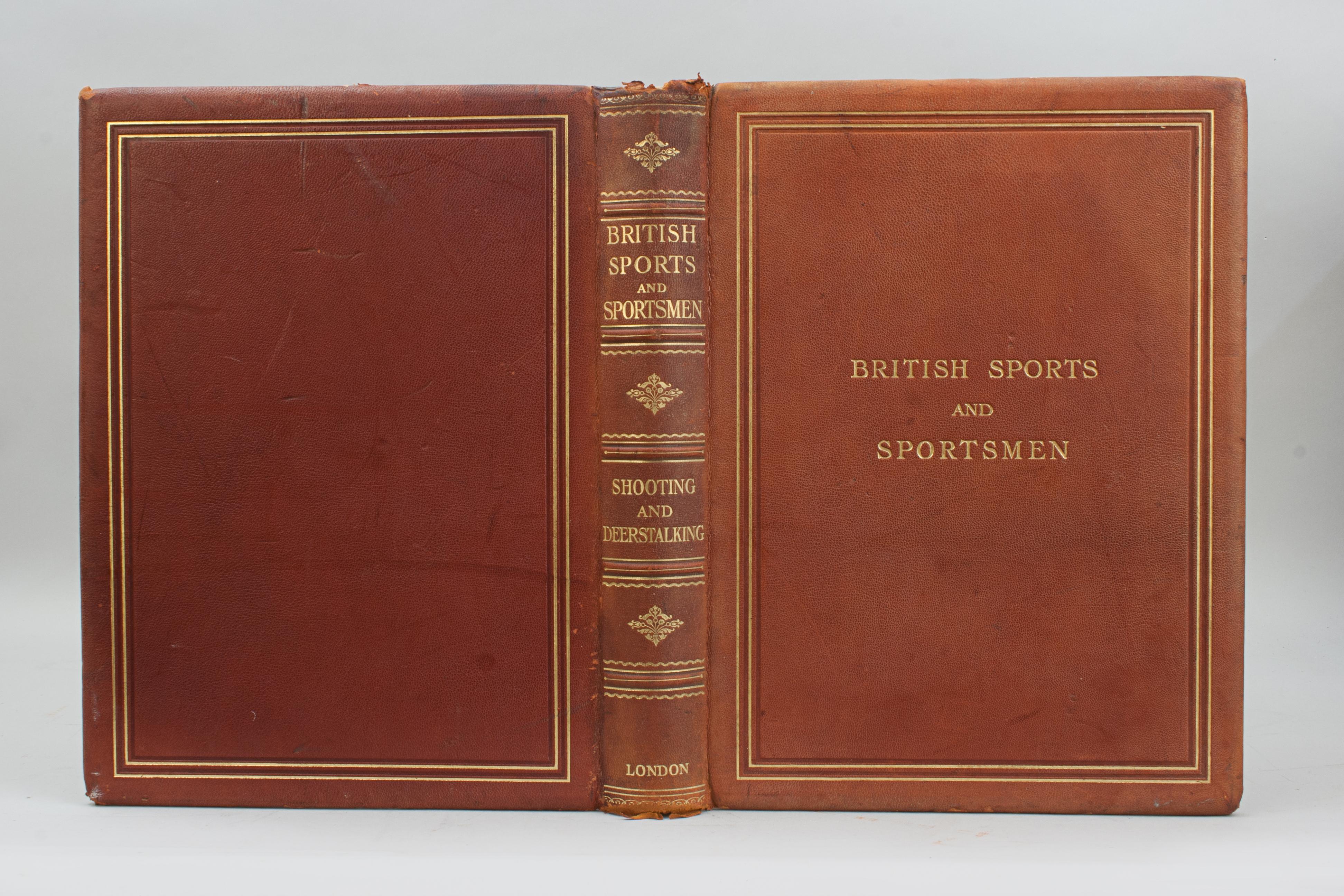 Libro de Deportes y Deportistas Británicos, Tiro y Caza del Ciervo.
Rarísima primera edición, libro único de la enciclopedia de deportes de la serie 