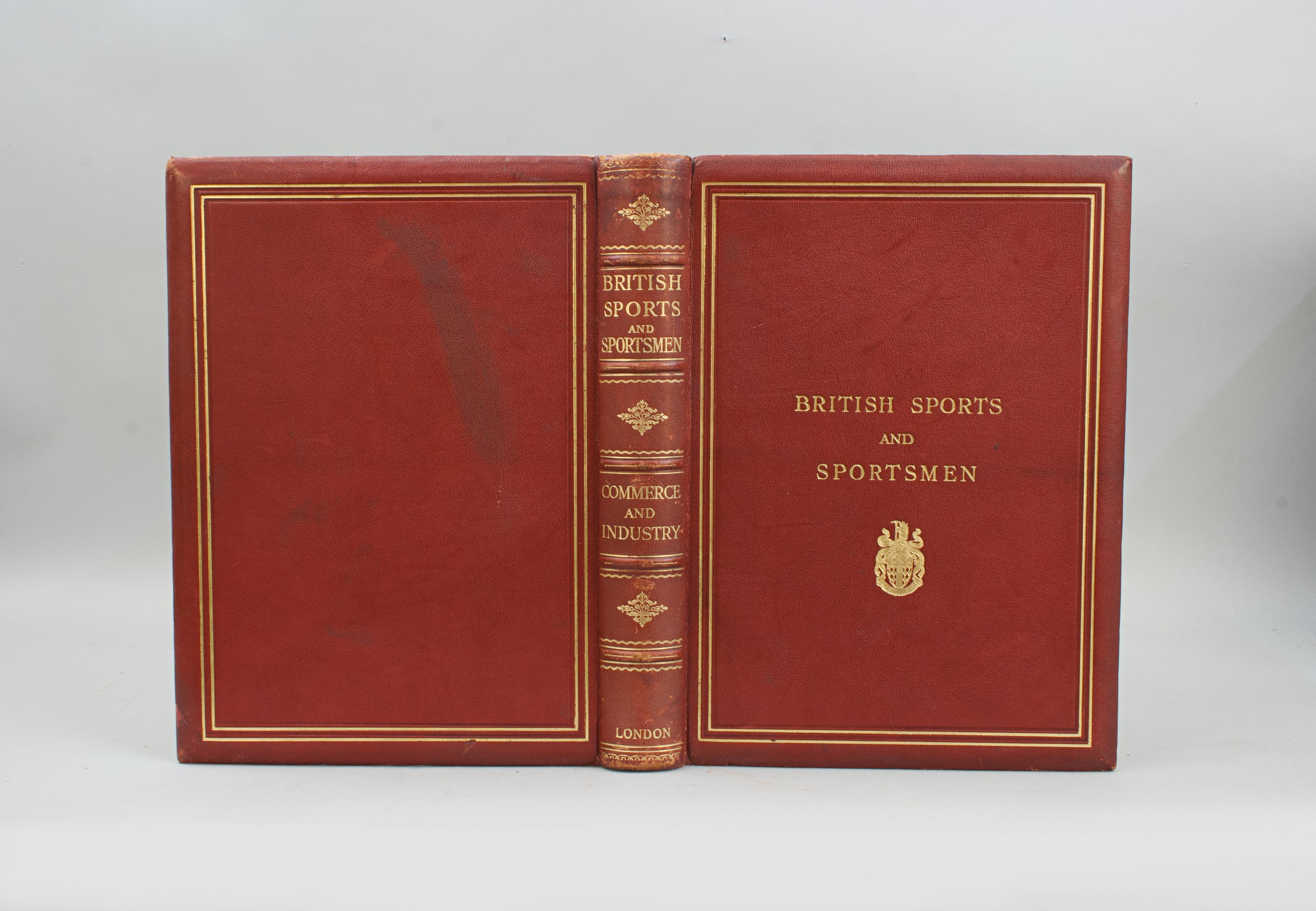Libro de Deportes y Deportistas Británicos, Comercio e Industria.
Una rara primera edición, libro único de la enciclopedia de deportes de la serie 