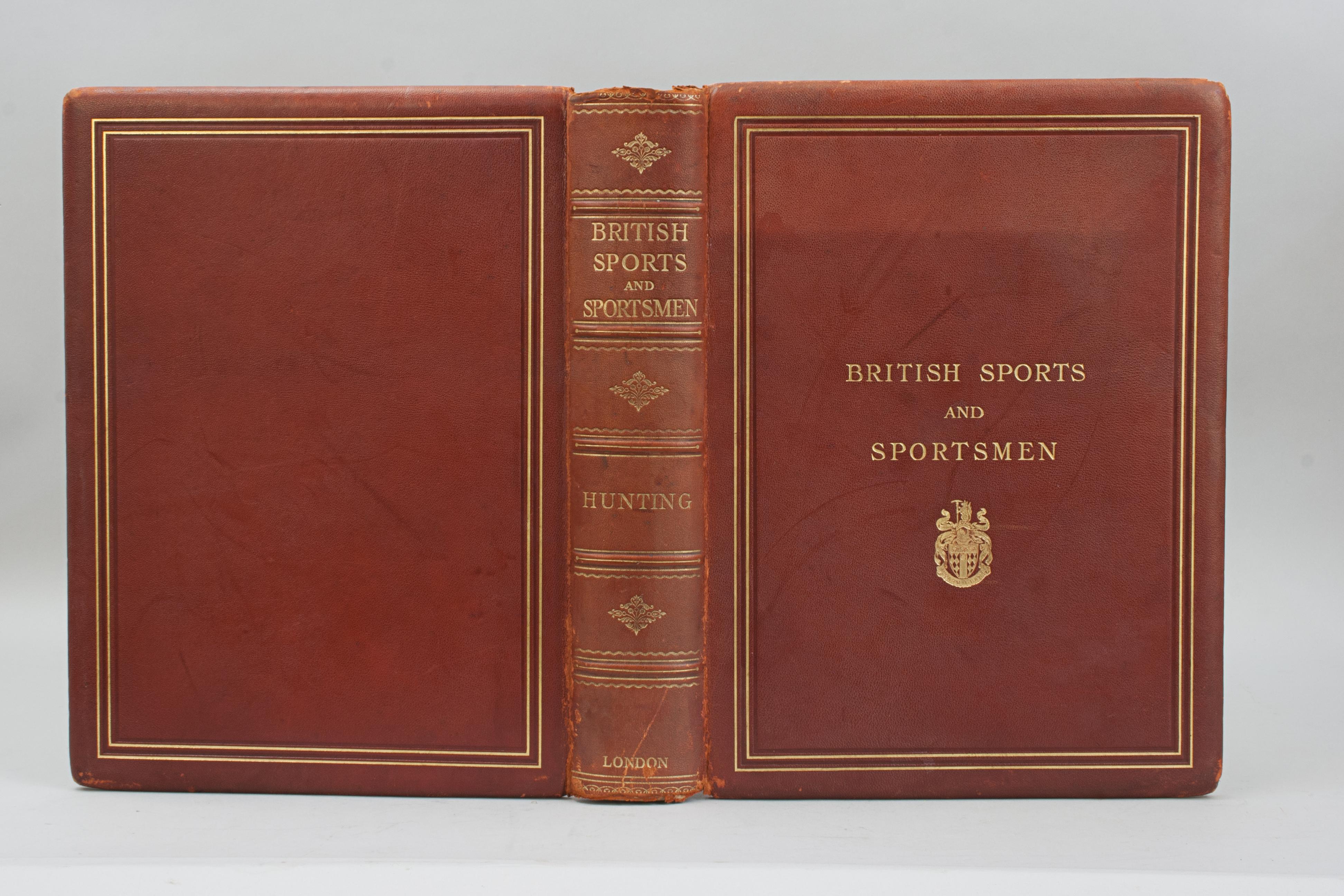 Libro de deportes y deportistas británicos, Caza.
Rarísima primera edición, libro único de la enciclopedia de deportes de la serie 