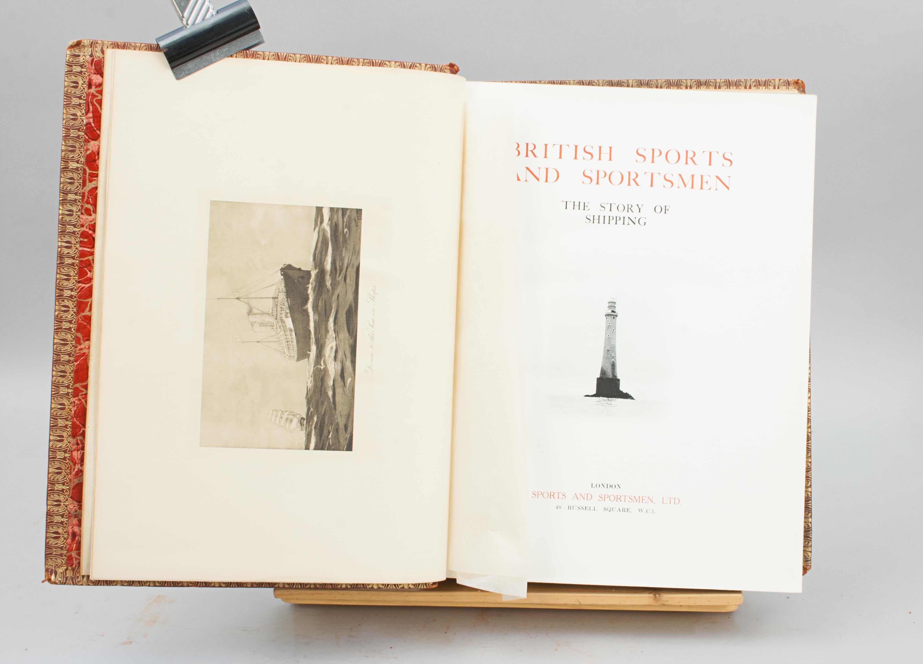 Leather British Sports And Sportsmen, The story Of Shipping For Sale