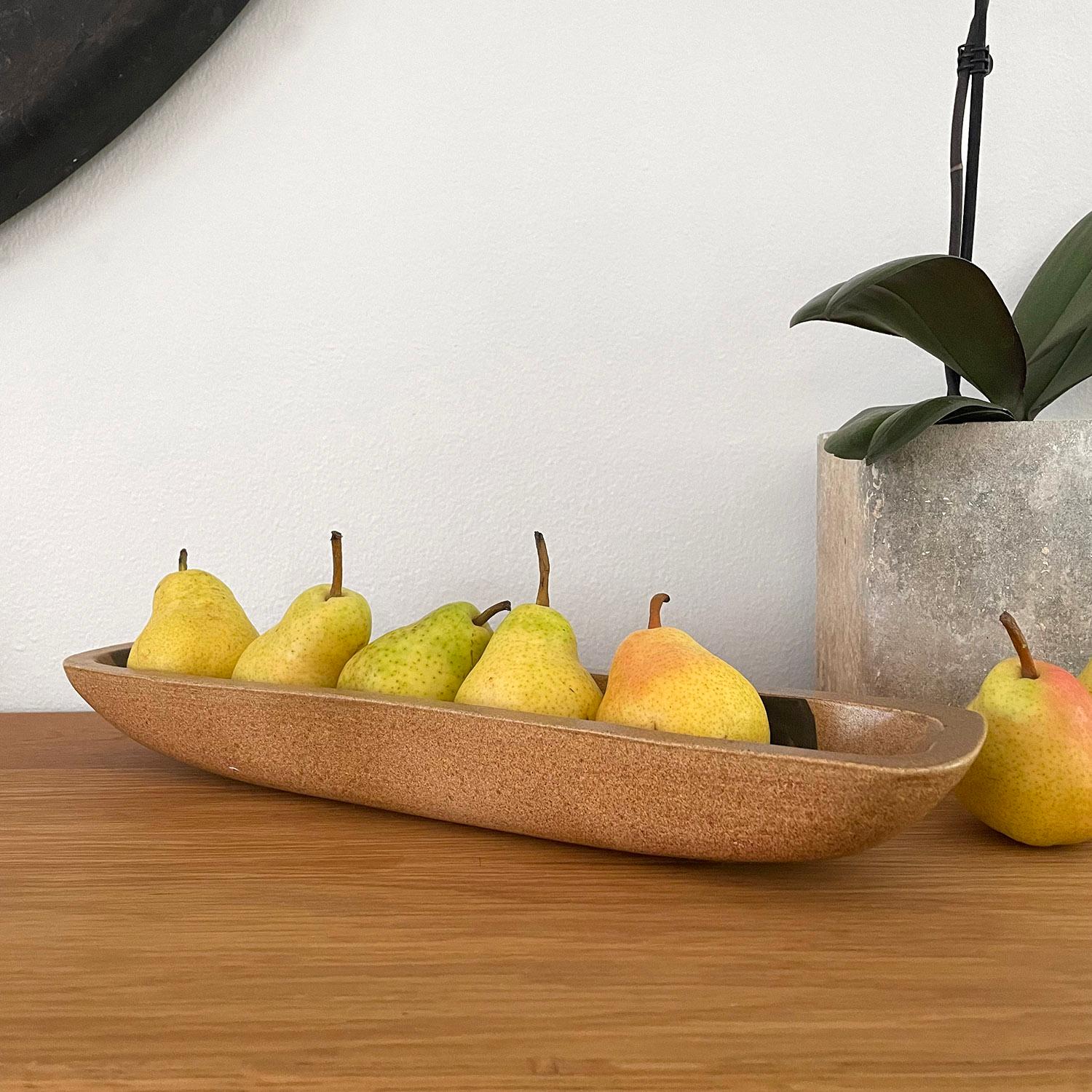 British Stoneware Vessel Fruit Tray  In Good Condition For Sale In Los Angeles, CA