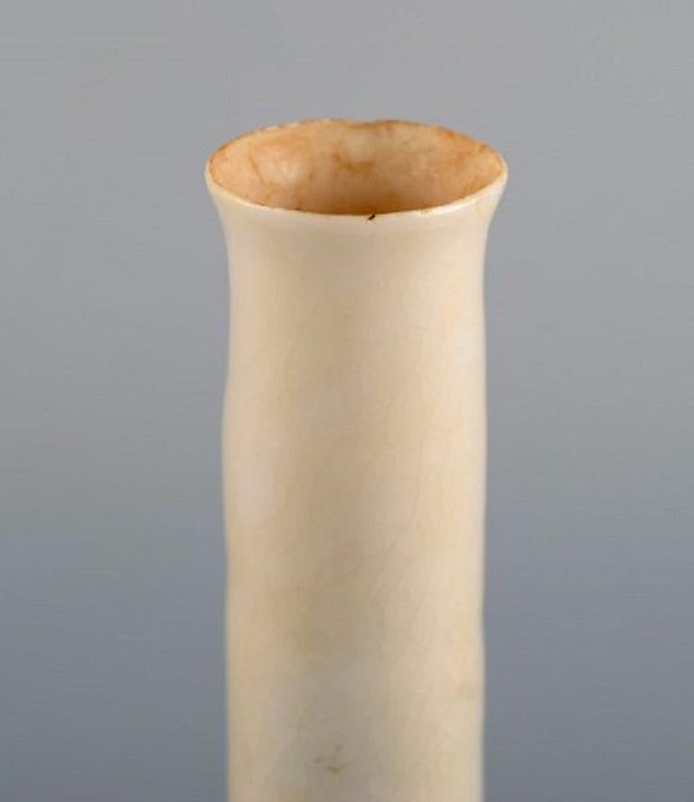 Late 20th Century British Studio Ceramist, Six Vases in Glazed Ceramics, 1980s For Sale