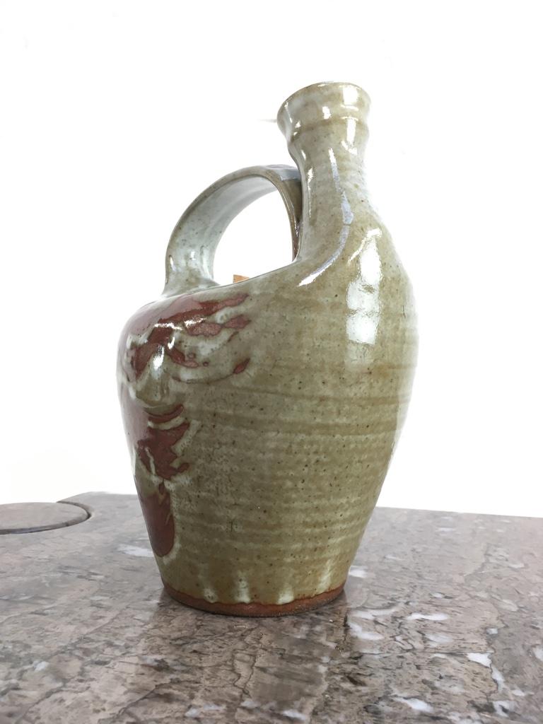 Organic Modern British Studio Pottery Carafe by Joe Finch, Mid-Late 1980s For Sale