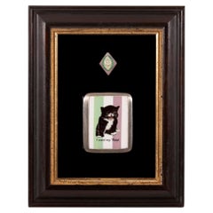 British Suffrage Movement Cigarette Case and "Cinderella" Stamp, ca 1895-1923