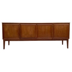 British Teak Sideboard with Cupboards Mid Century, 1950s