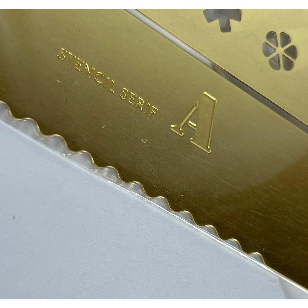 Britisches, eklektisches Copycat-Messing-Stickerei-Schablonenwerkzeug A von Tom Dixon im Angebot 2