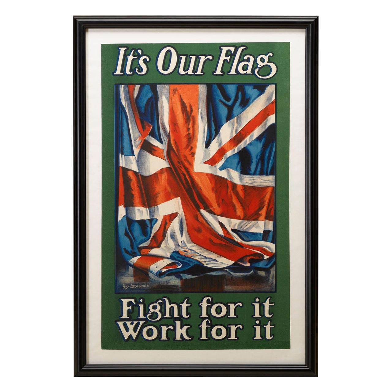 British Union Jack Antique Military Recruitment Poster, 1906