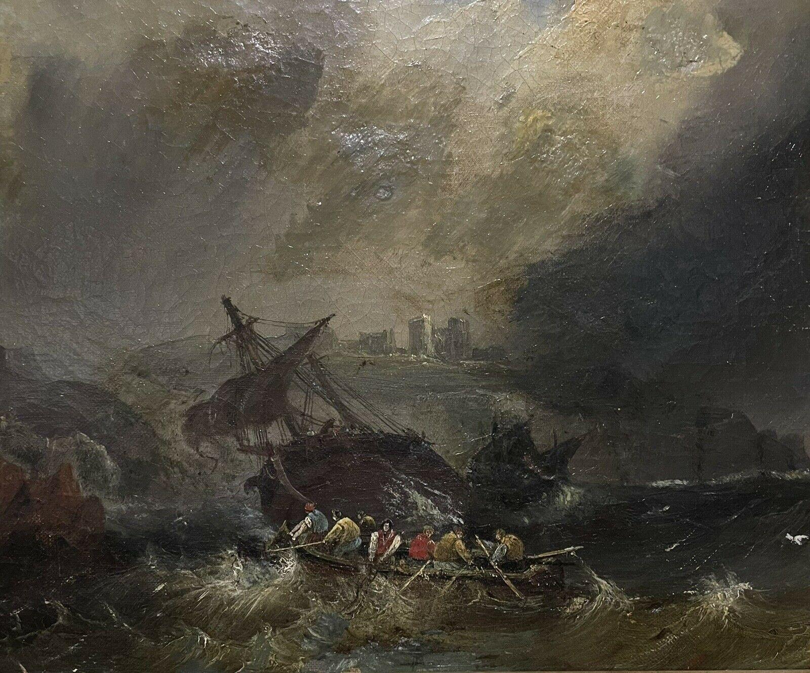 shipwreck oil painting