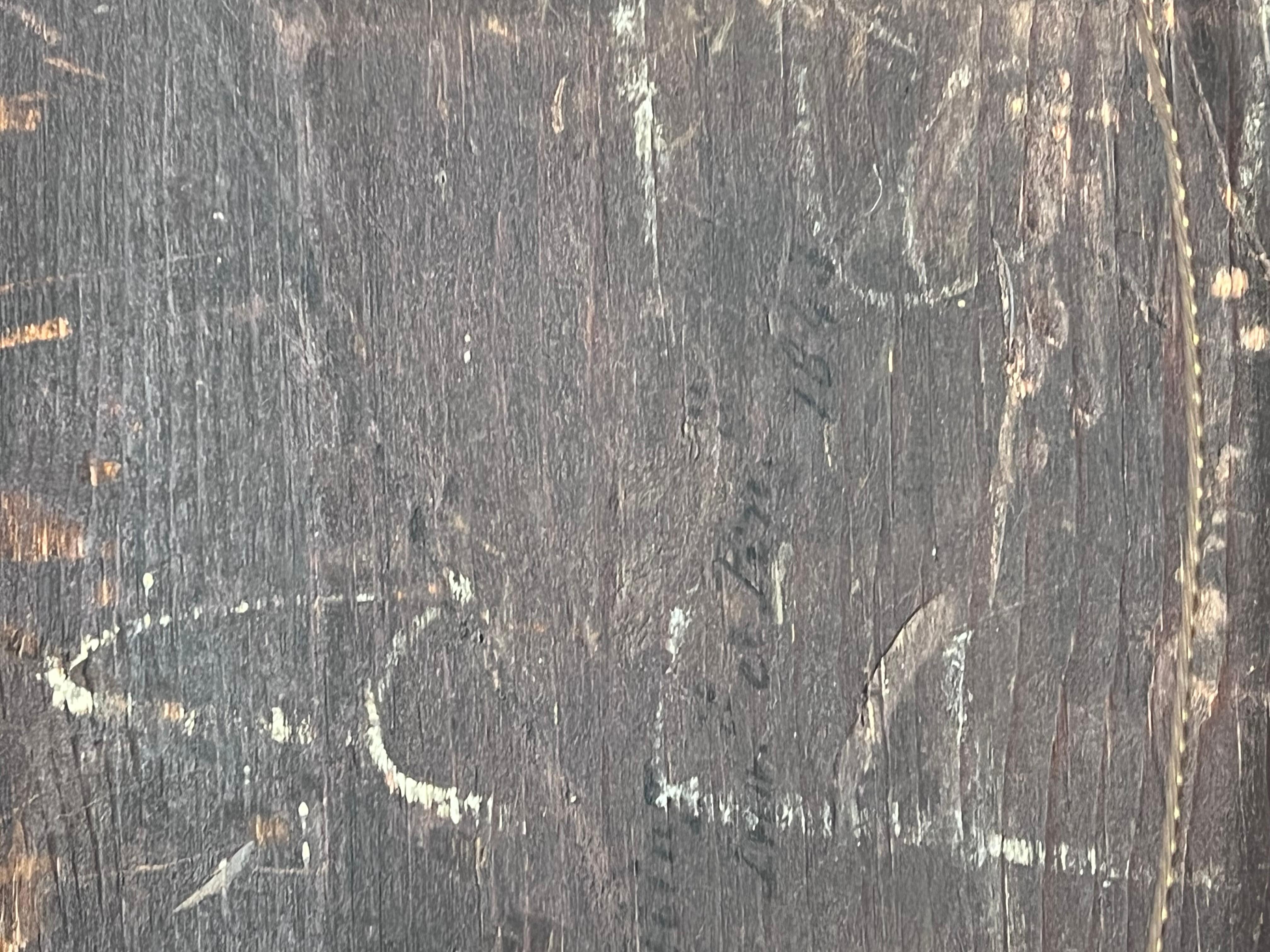 Pittura ad olio firmata inglese vittoriana con porto di pesca e tramonto marittimo in vendita 8