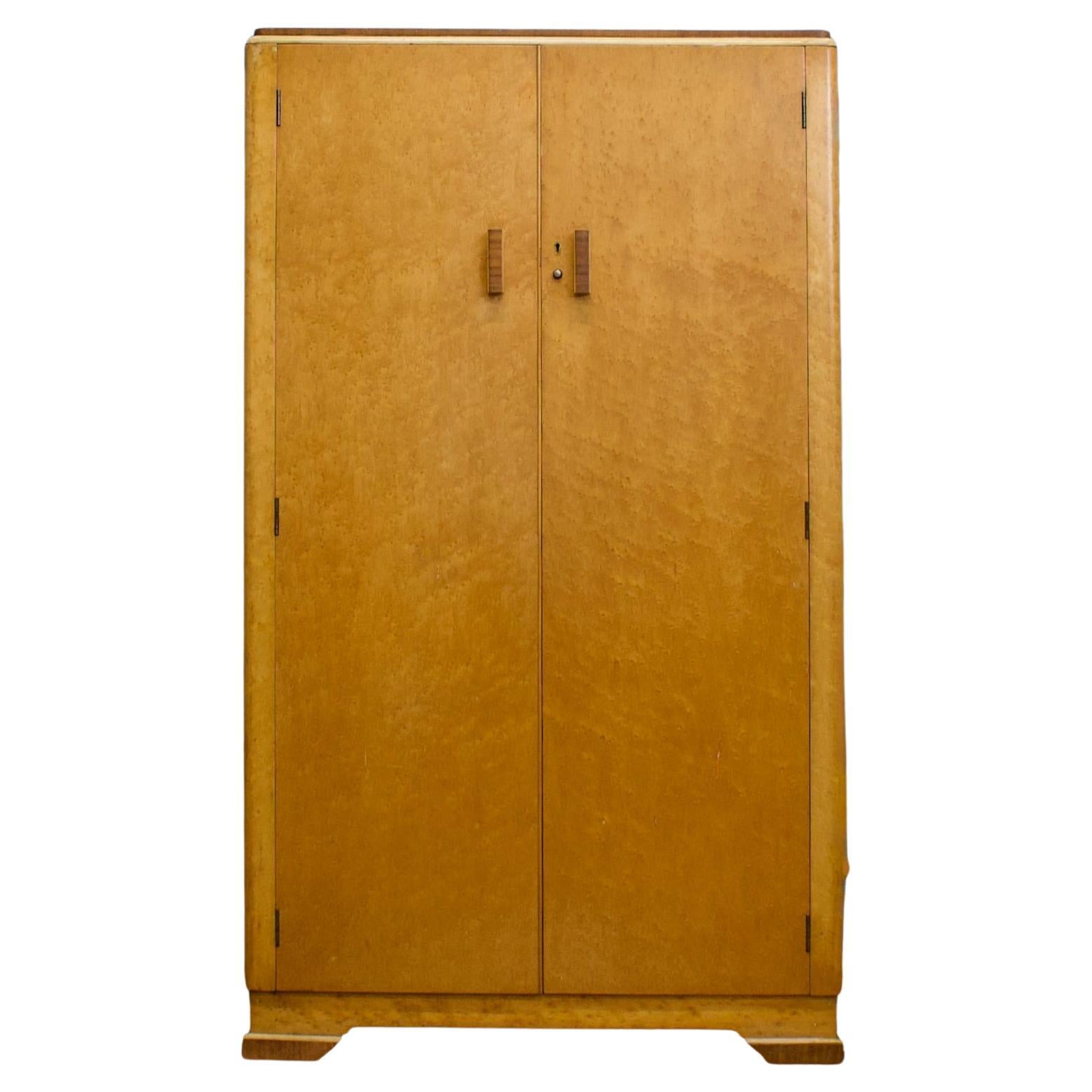 Table basse en érable à œil d'oiseau Vintage By Deco, années 1930 en vente