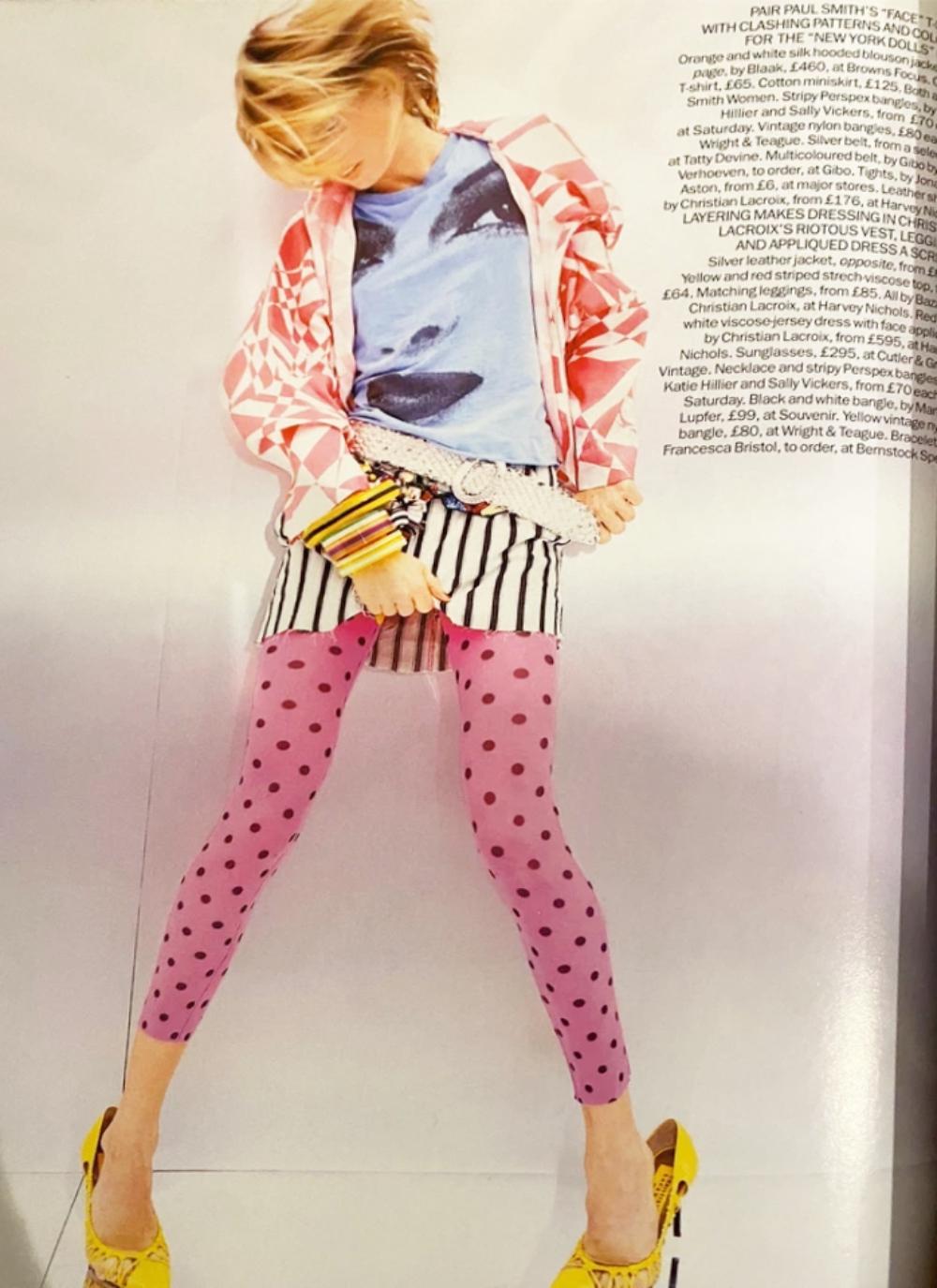 da uomo o donna British Vogue marzo 2003 Copertina di Nataša Vojnović & Editoriale 