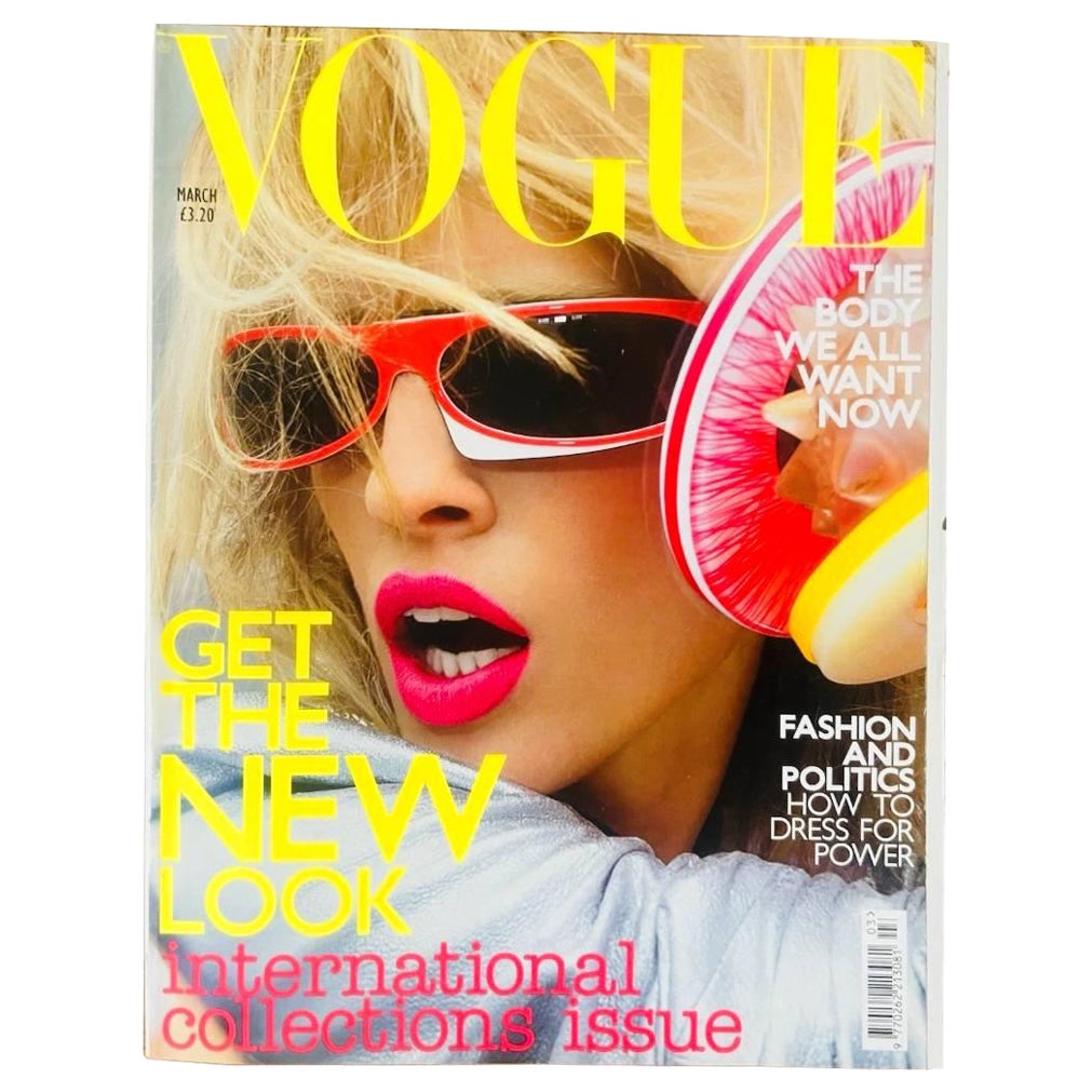 British Vogue mars 2003 : couverture de Nataša Vojnović et éditorial "FLASH