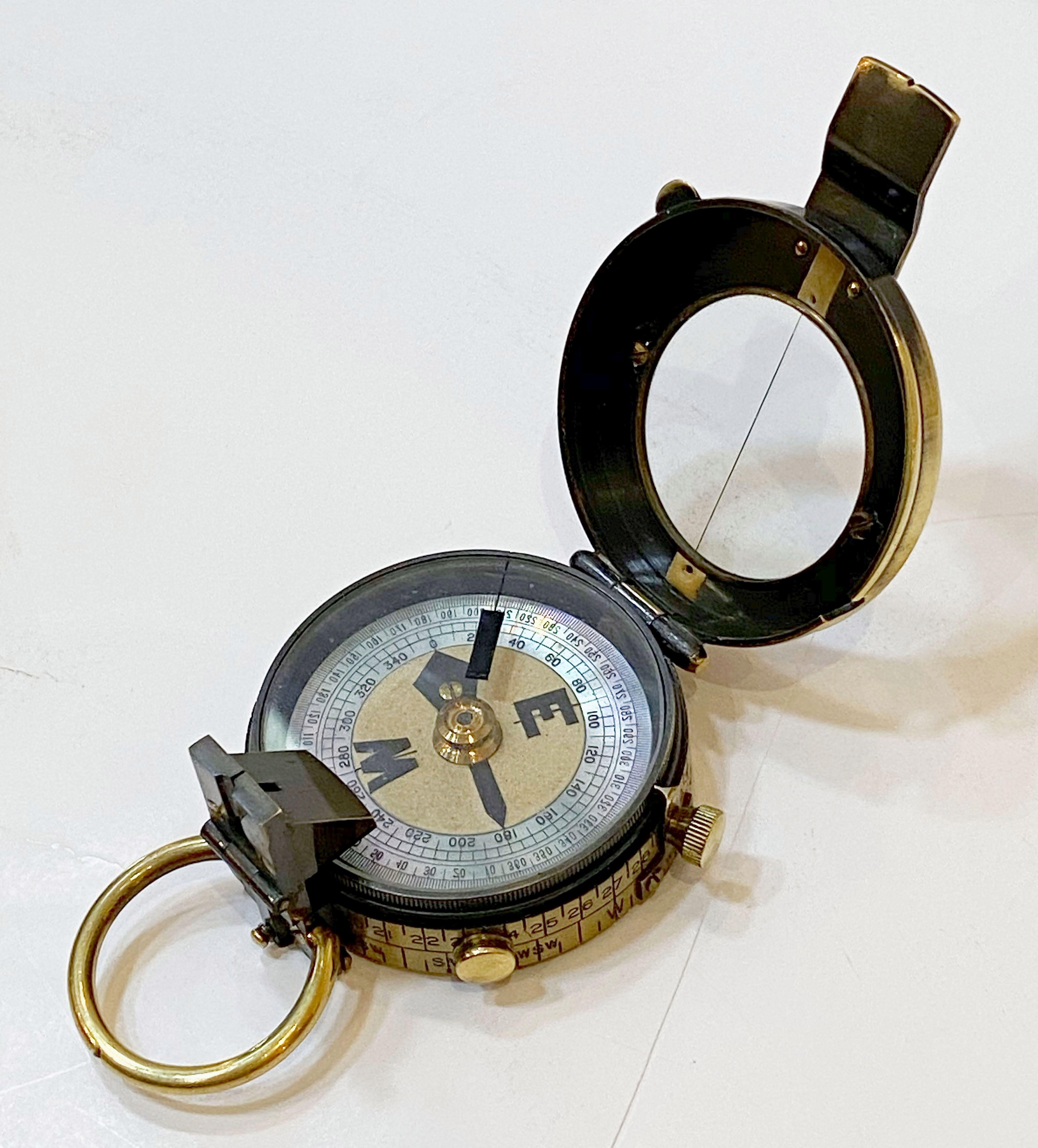 British WWI Marching Compass with Leather Case by Negretti and Zambra 3