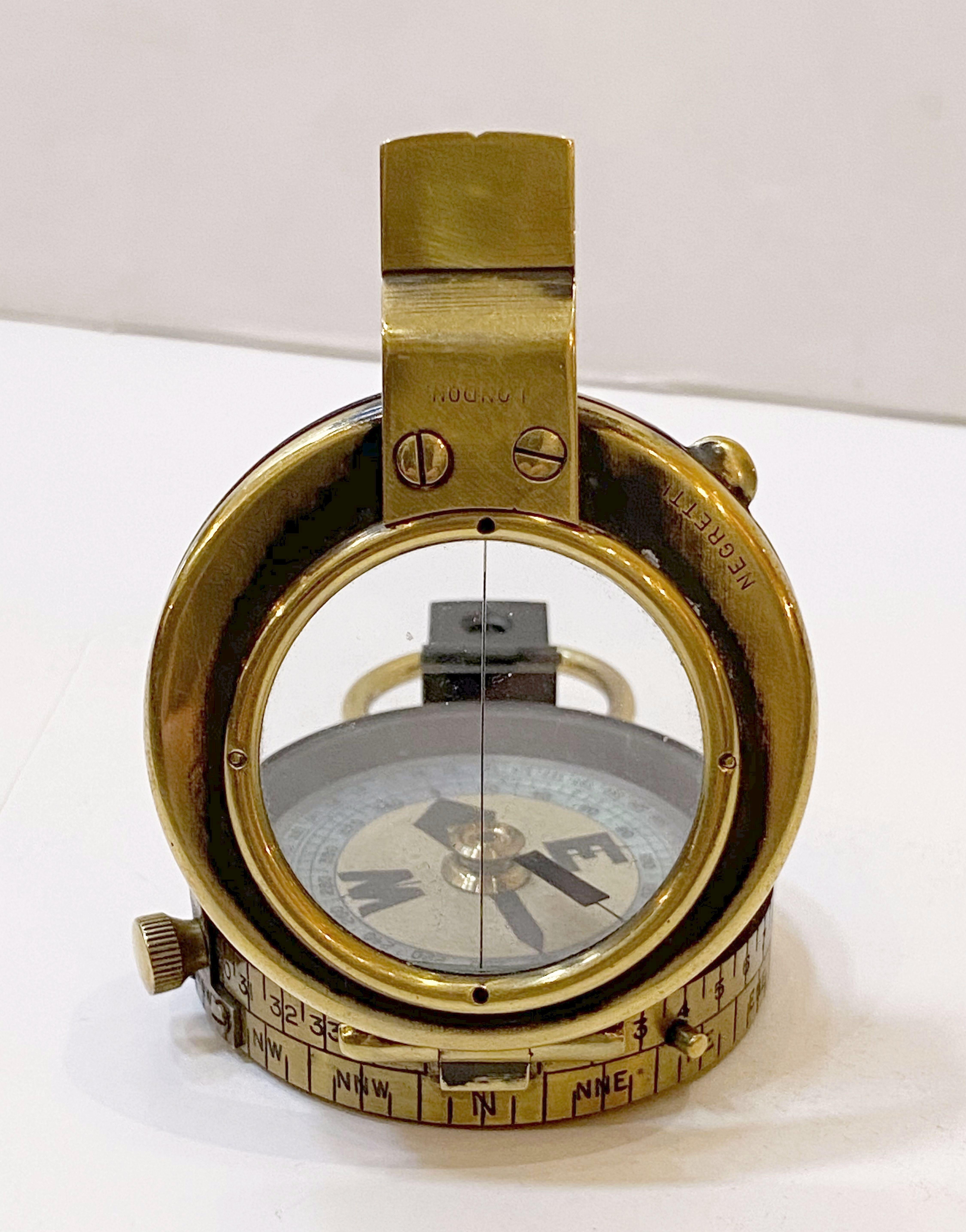 British WWI Marching Compass with Leather Case by Negretti and Zambra 6