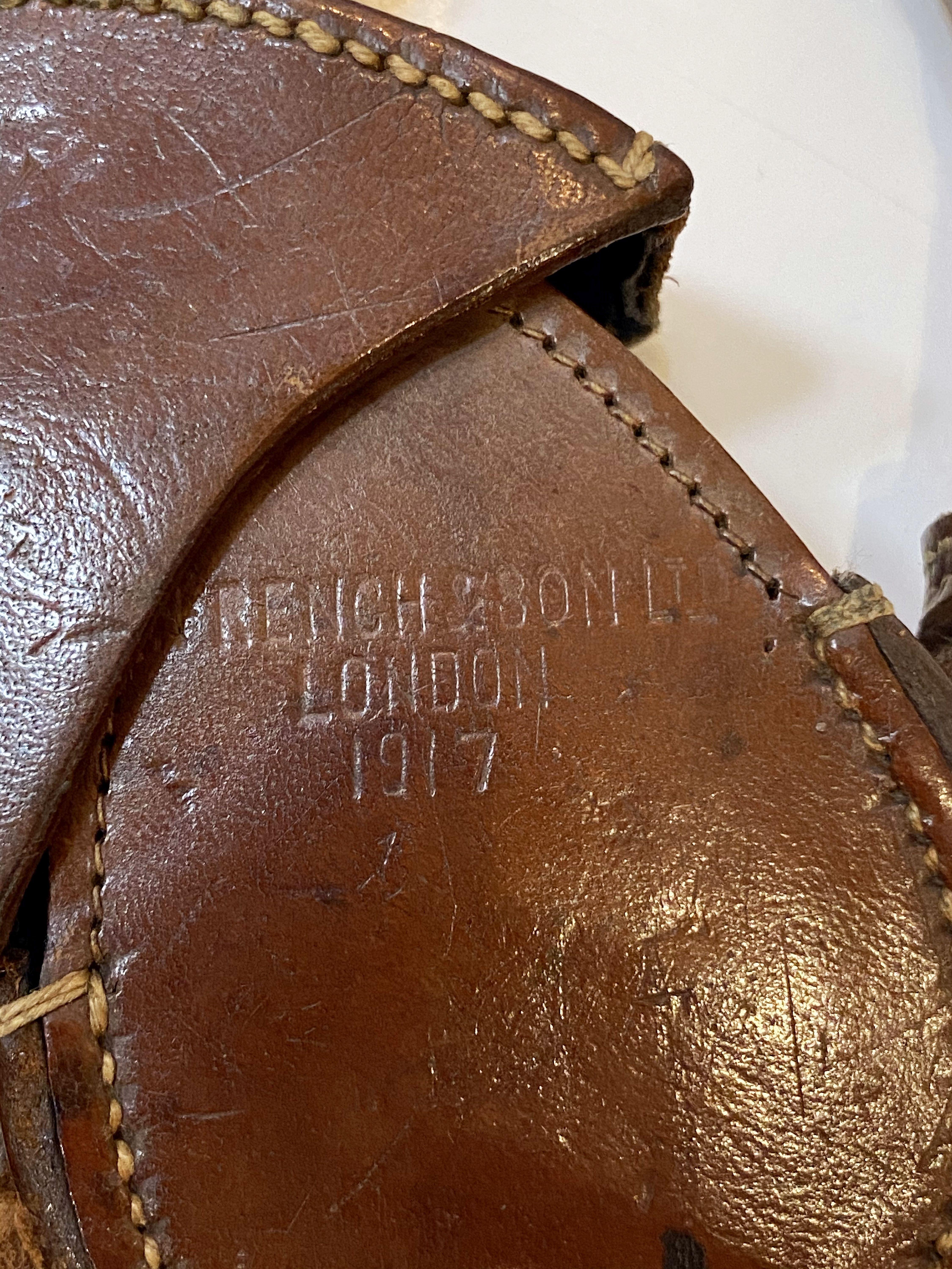 British WWI Marching Compass with Leather Case by Negretti and Zambra 8