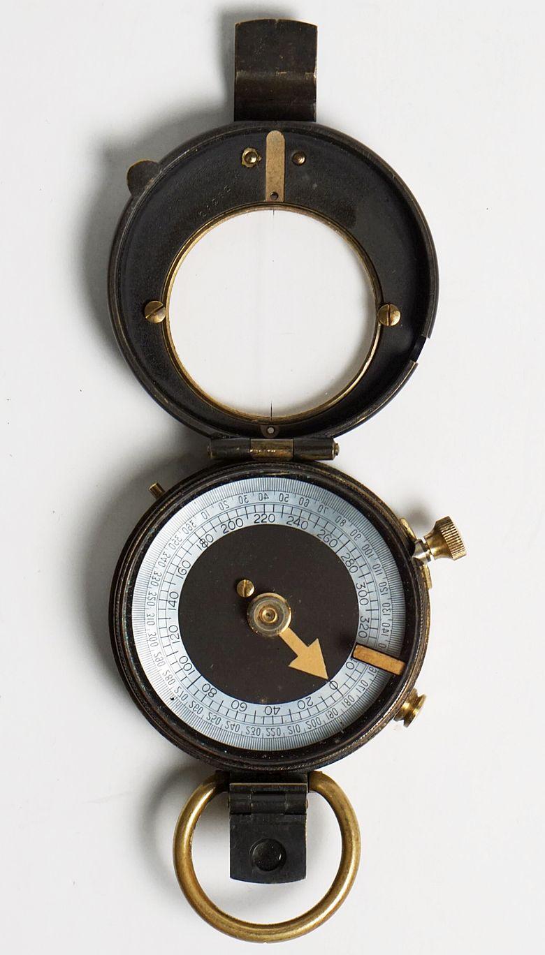 British WWI Marching Compass with Leather Case 11