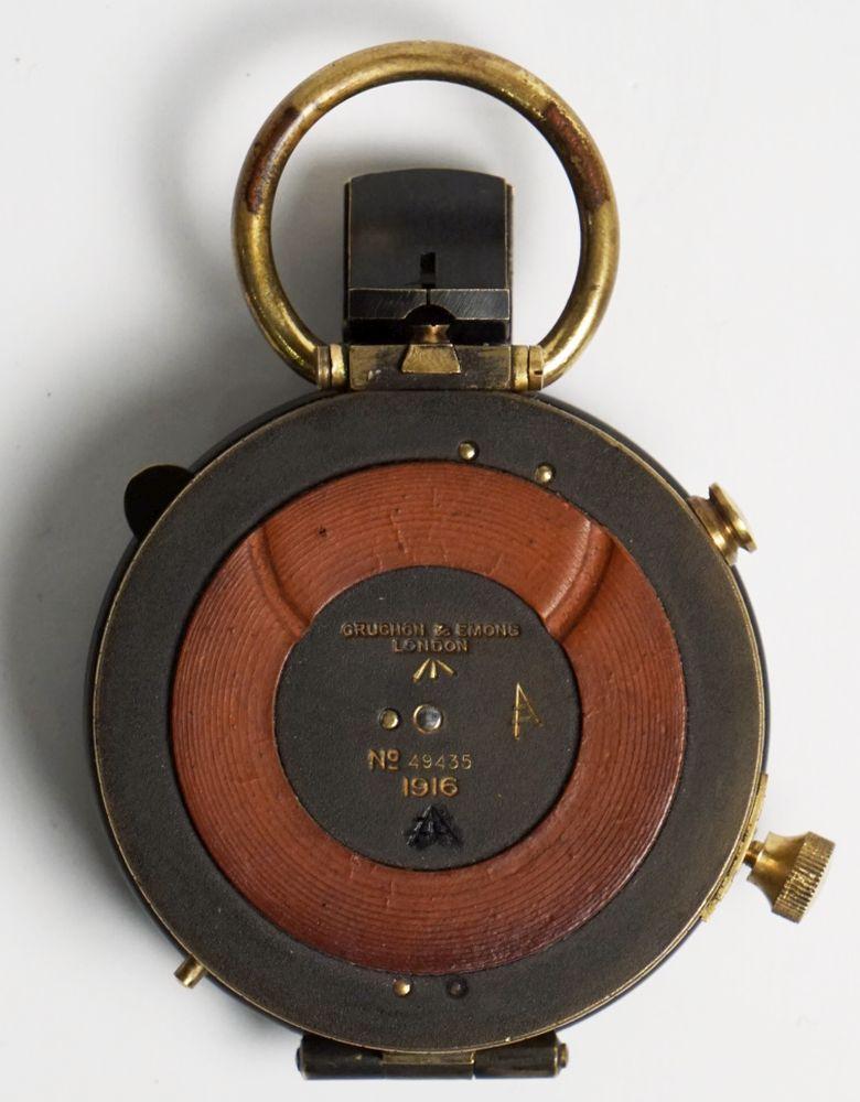 British WWI Marching Compass with Leather Case 13