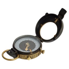  British WWI Marching Compass with Leather Case 