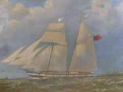 "British Yacht Painting" William Dunnage, 1861