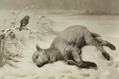 "Strayed From the Flock, " Artist Signed Print, Engraved by Frederick Stacpoole