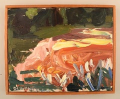 Britt-Louise Kellberg-Mangs:: Schweden:: Abstrakte Landschaft:: Öl auf Leinwand:: 1960er Jahre