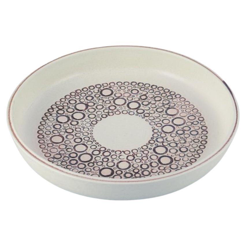 Britt-Louise Sundell (1928-2011) for Gusatvsberg. Large ceramic bowl. For Sale