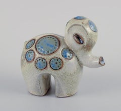 Britt-Louise Sundell for Gustavsberg. Ringo 1 baby elephant in glazed ceramics.
